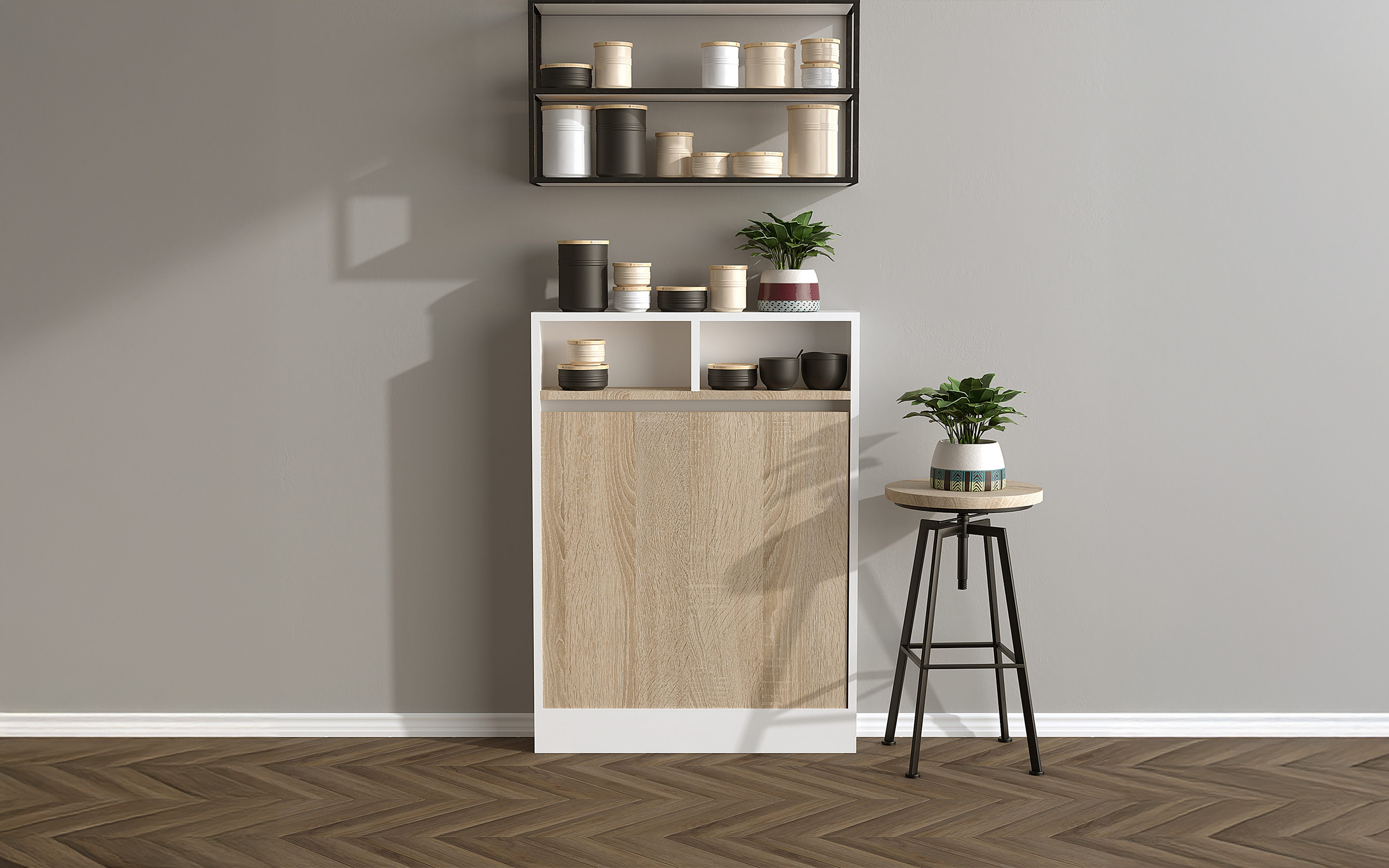 Masa pliabila pentru perete Artona, alb + patara  3